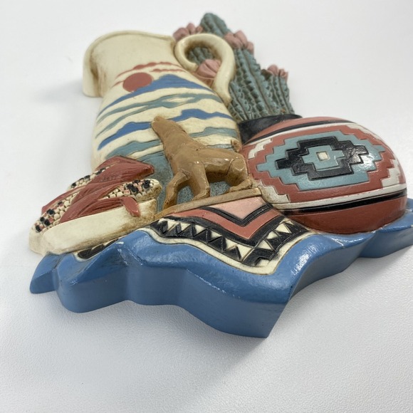 HOME INTERIORS SOUTHWESTERN LOOK PLAQUE WALL HANGING #3374 1B & 2b Desert Decor - Picture 9 of 13